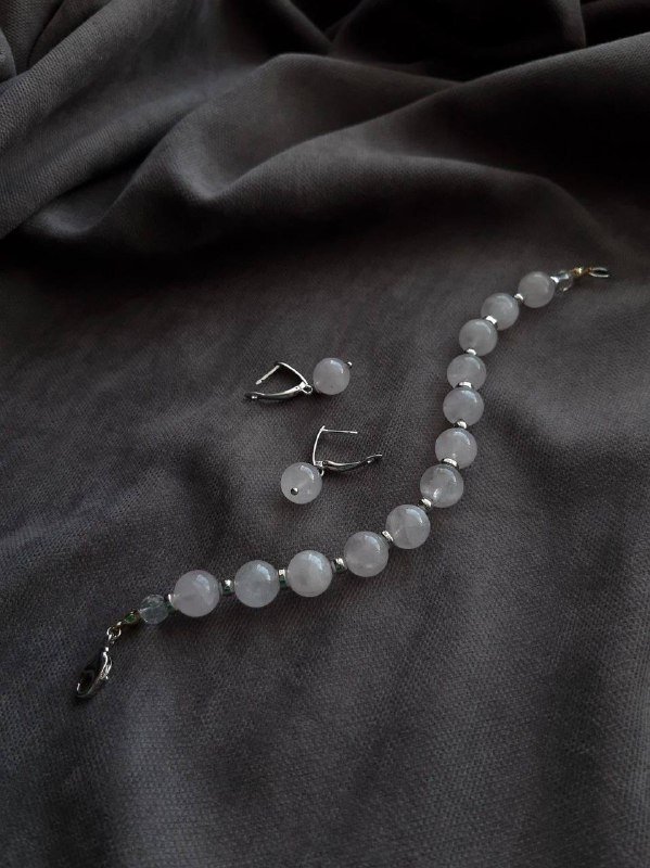 Ожерелье, браслеты, украшения из натуральных камней, свечи с камнями 3