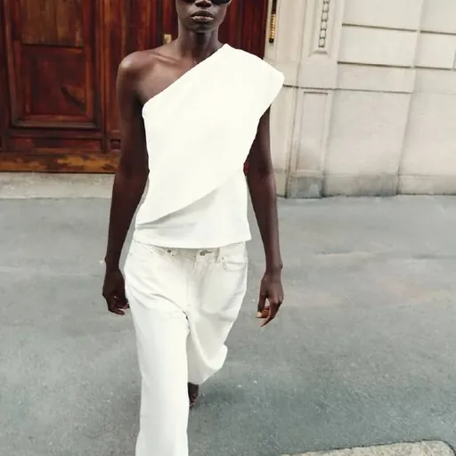 Белый женский топ Zara