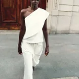 Белый женский топ Zara 1