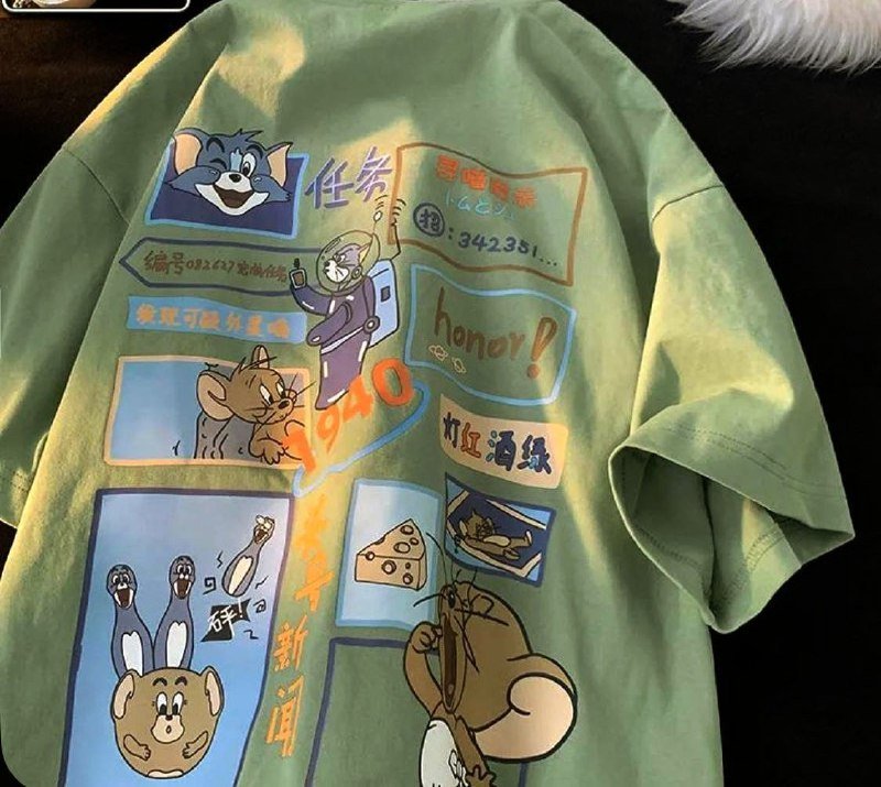 Зелёная и оранжевая футболки размер M и L 2