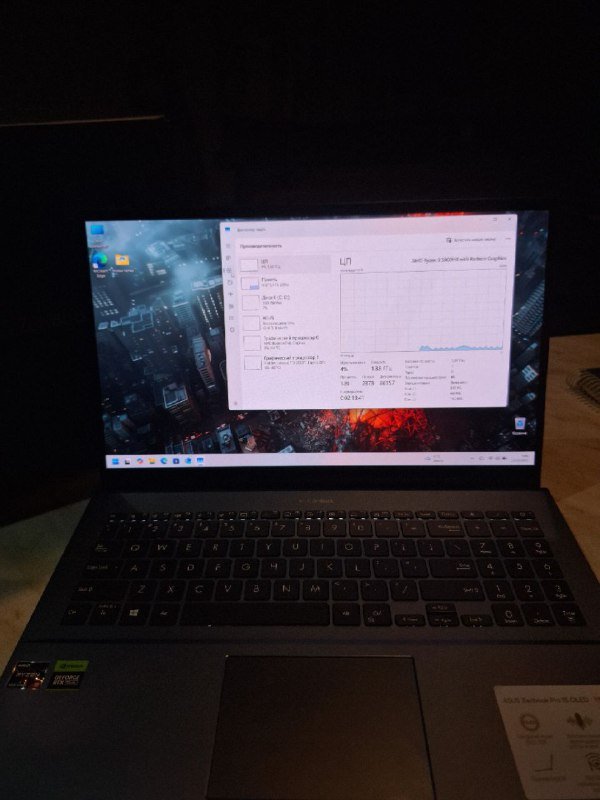 Ноутбук ASUS ZenBook с OLED экраном Ryzen 9 RTX 3050 Ti 3