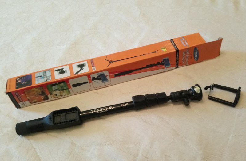 Селфи-палка 425-1250мм с креплением на штатив