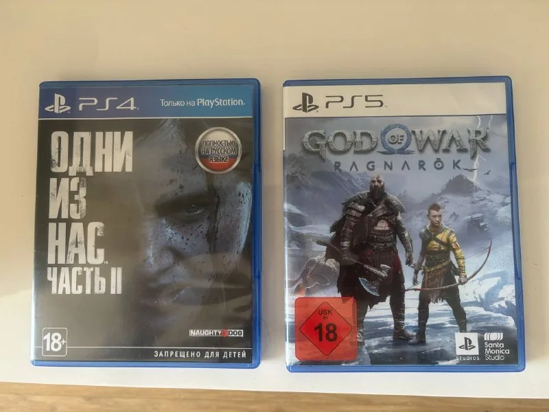 Диски для PS4/PS5, The Last of Us II, God of War Ragnarok