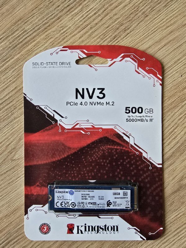 SSD накопитель Kingston 500GB