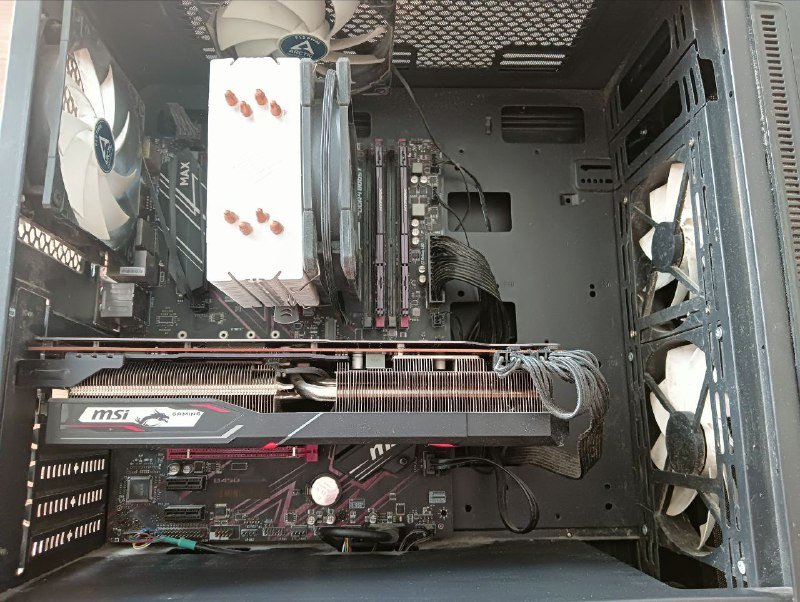 Компьютер Ryzen 5 3600, видеокарта AMD Radeon RX 5700 XT, 16GB RAM, монитор MSI Pro MP271A, клавиатура Kraken Pro 60 2