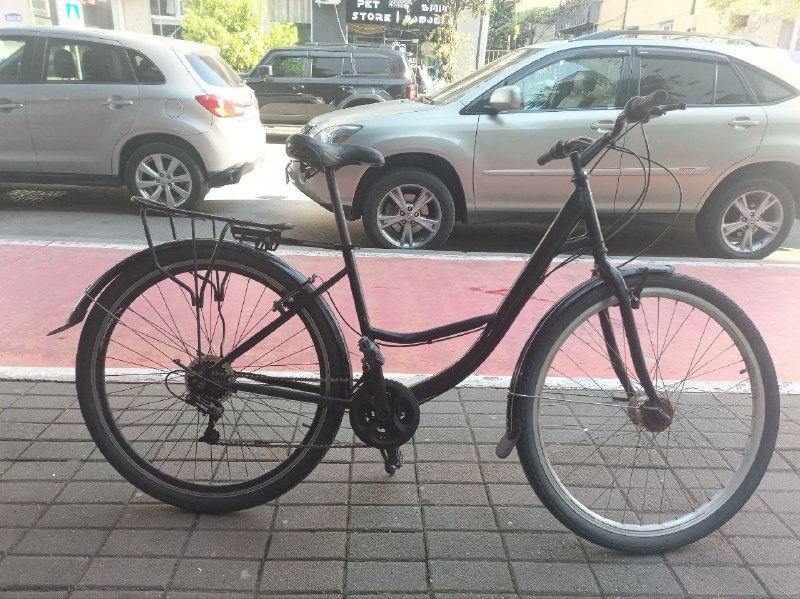 Велосипед дорожный черный с большой рамой 2