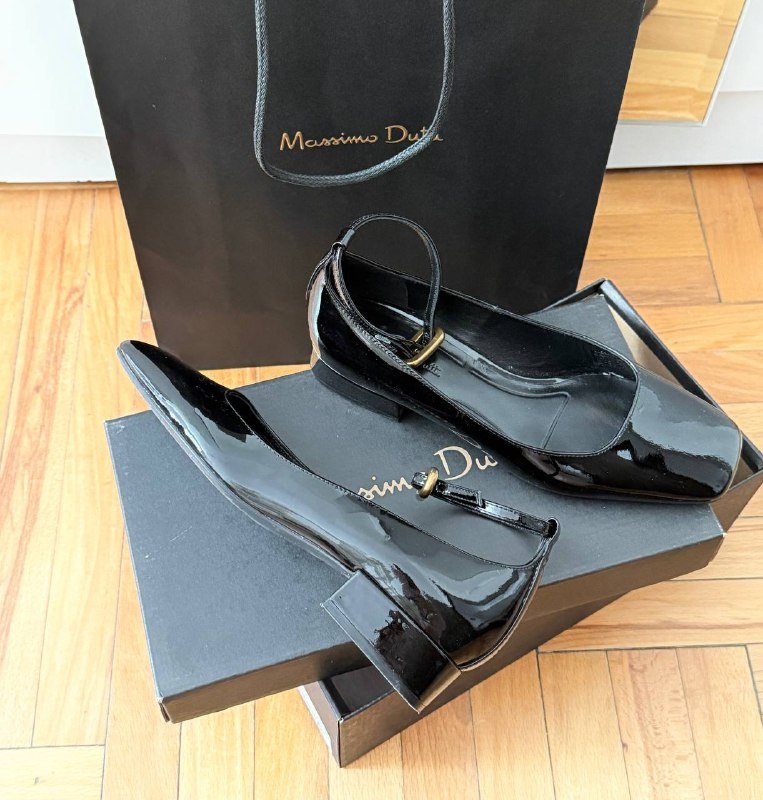 Туфли Massimo Dutti черные лаковые 37 размер 4