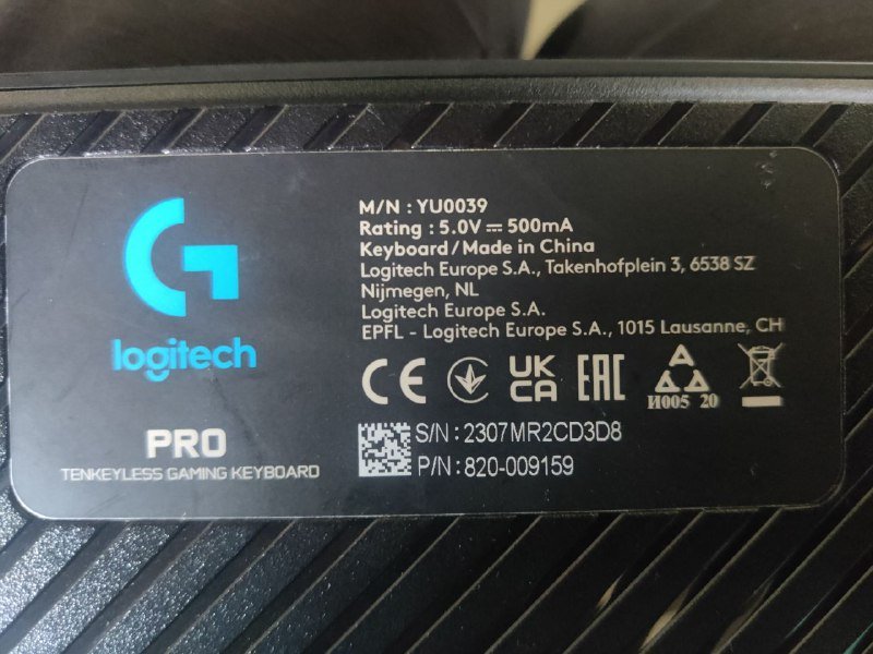 Игровая клавиатура Logitech PRO 2