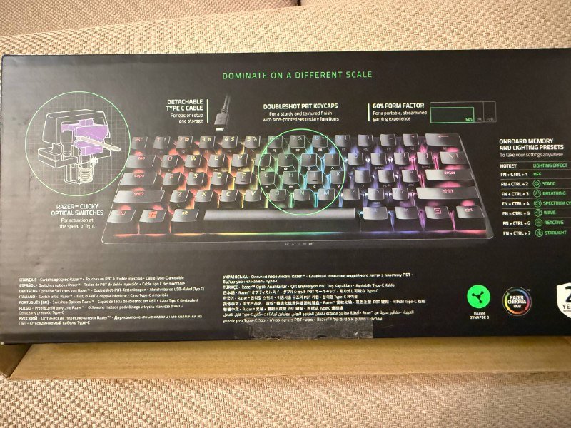 Игровая клавиатура Razer Huntsman Mini 3