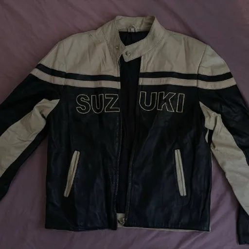 Винтажная кожаная куртка Suzuki
