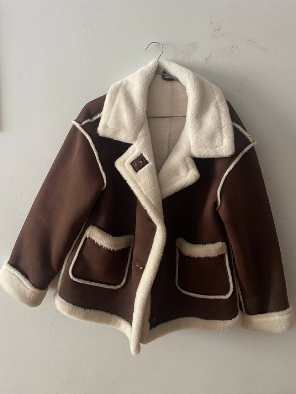 Дубленка женская oversize