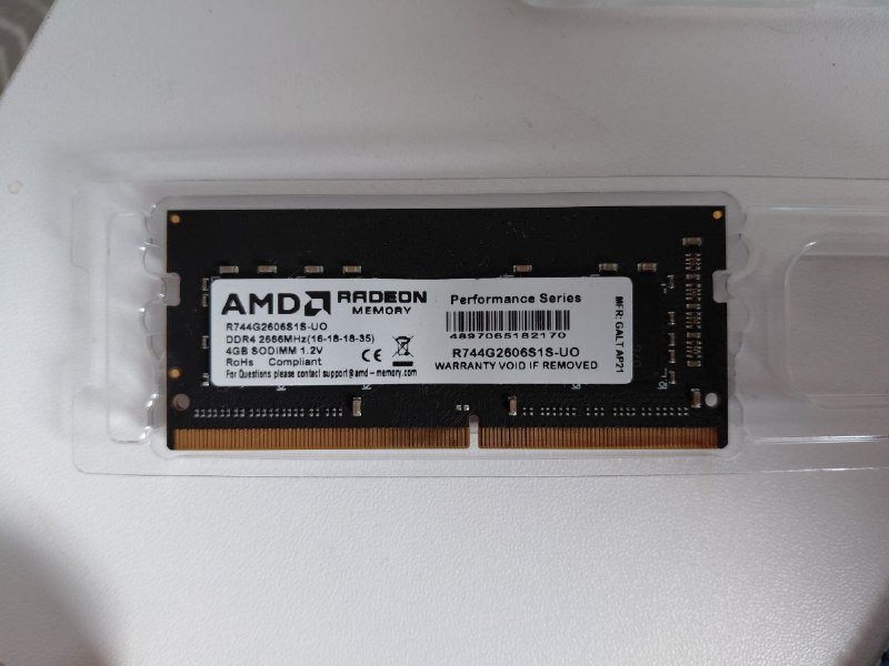 Samsung DDR4-2666 4GB, AMD Radeon DDR4-2666 4GB оперативная память ноутбука