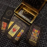 Новые золотые пластиковые карты таро Уэйта 5