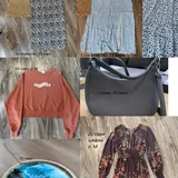 Брюки, йога-носки, толстовка, Crocs, джинсы, пижама, платье, наклейки для ногтей, сумка 1