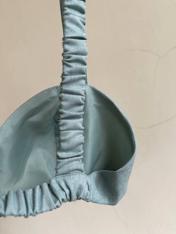 Топ серо-бирюзового цвета размер S 3