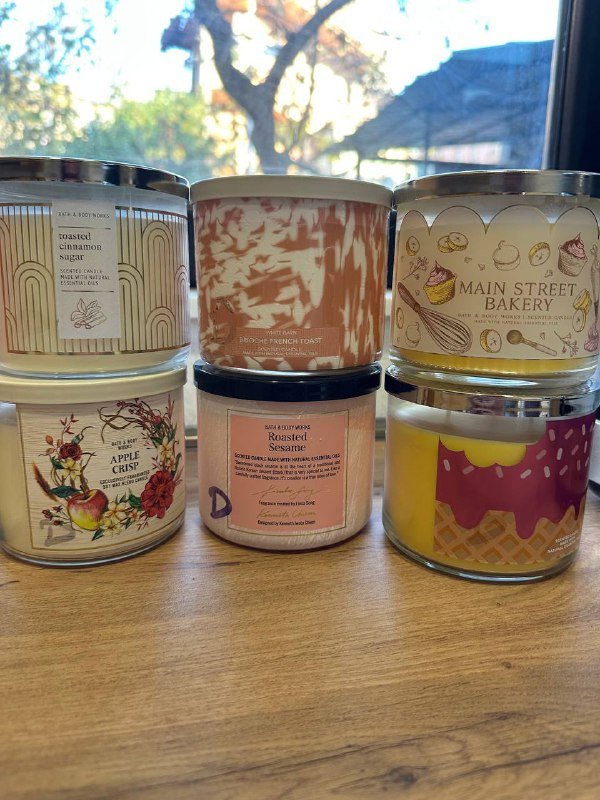 Свечки Bath and Body Works с тремя фитилями 3