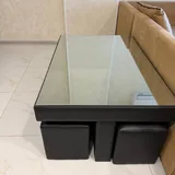 Столик с зеркалом и 6 пуфиками 2