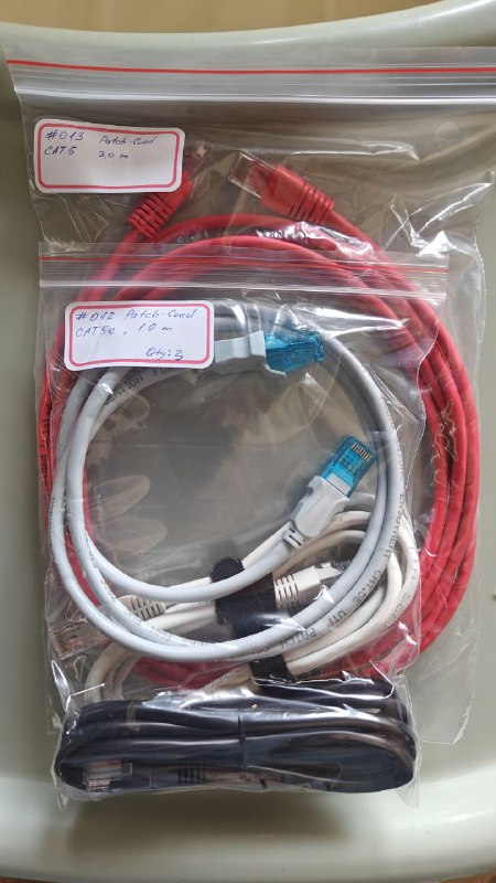 Патч-корд CAT 5e 3 м и 1 м