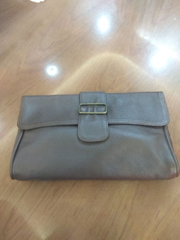 Сумка-клатч из натуральной кожи винтаж 80е 2