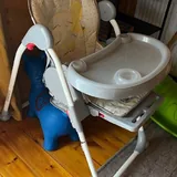 Приставная кровать, стульчик для кормления, качеля 3