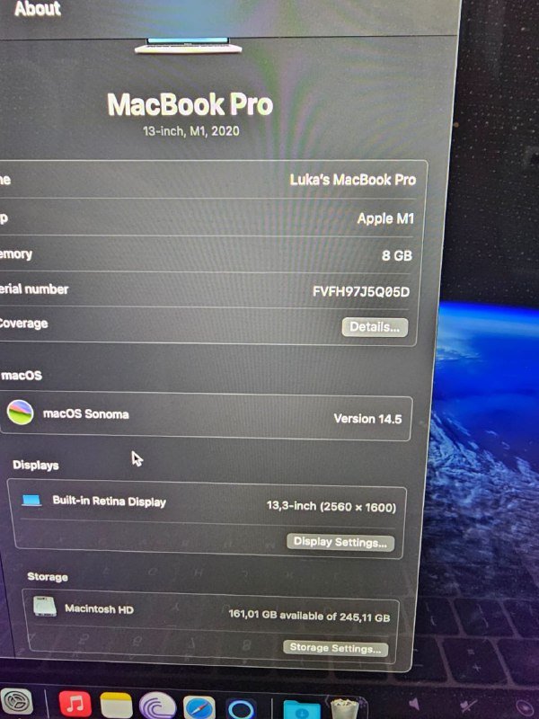 MacBook Pro 2020 M1 3