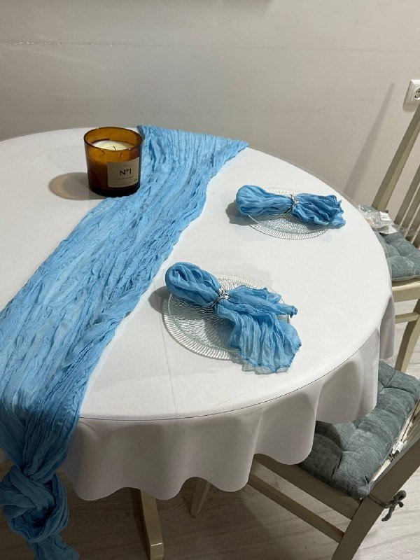 Плотная клеенка гибкое стекло на круглый стол 104 см диаметр