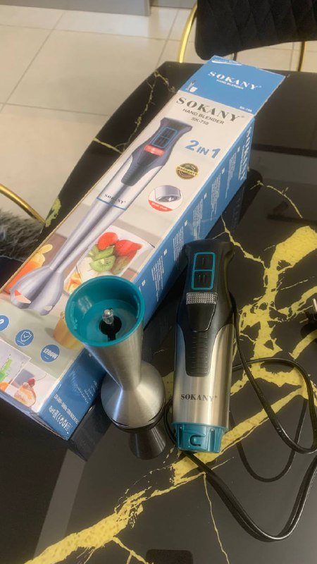 Погружной блендер SOKANY 1200W с чашкой