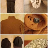 Дублёнка, куртка, кофейный сервиз, блендер, утюг, кабели 4