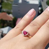 Серьги и кольцо с рубином 2