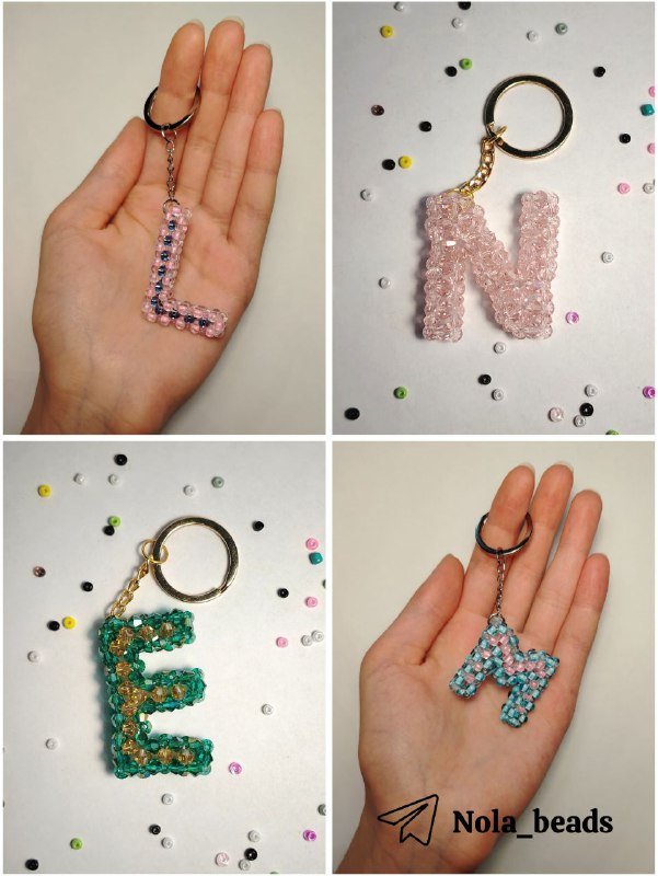 Брелки и подвесы из бисера 4