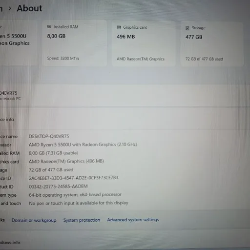 Ноутбук HP 255 G8