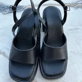 Кроссовки Nike Air, босоножки черные 5