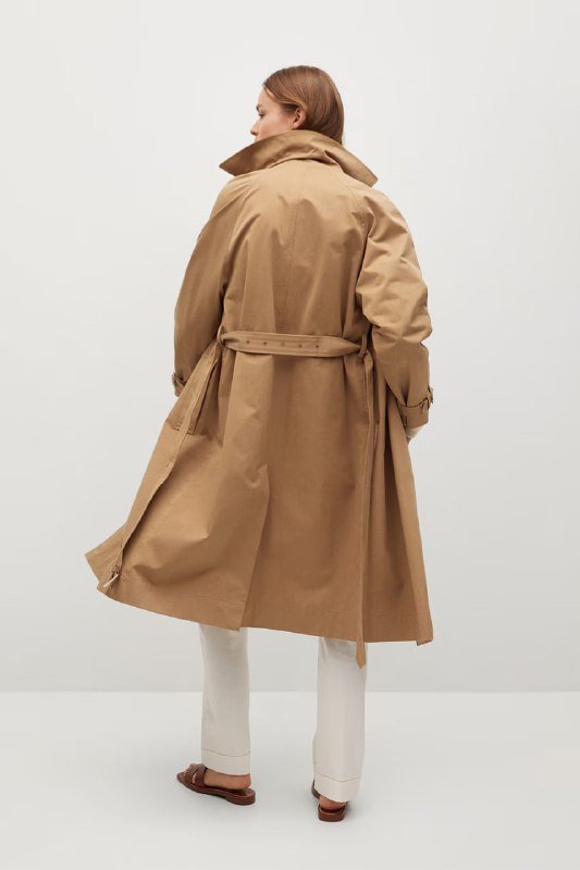 Тренч Mango водоотталкивающий бежевый размер S 3
