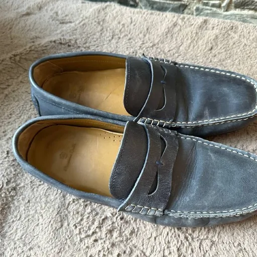 Мужские кожаные мокасины Massimo Dutti