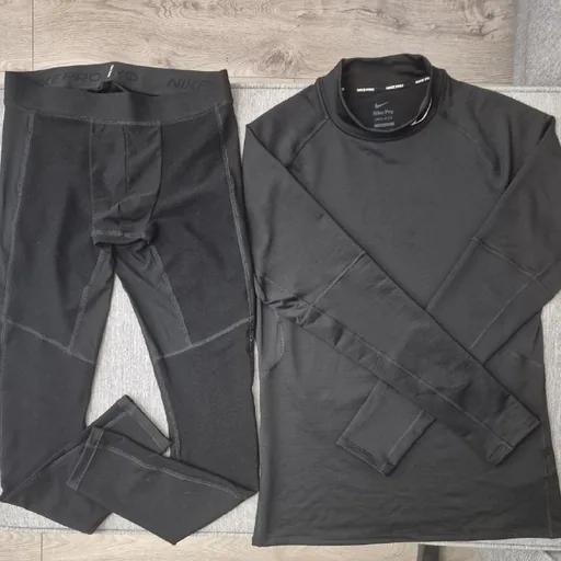 Nike Pro лонгслив, компрессионные тайтсы