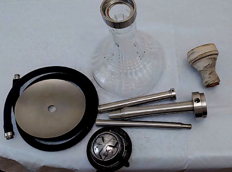 Кальян из нержавейки полный комплект 2