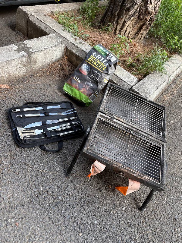 Мангал, уголь, приборы для мангала, газовая горелка 2