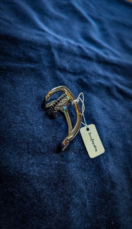 кольцо из серебра и стали размер 17 3