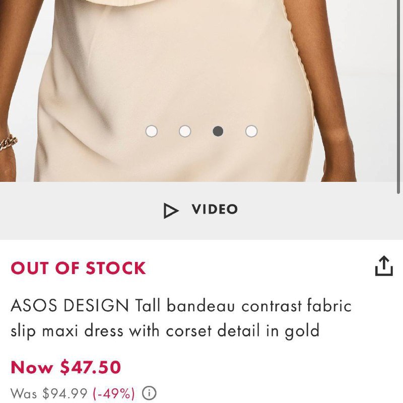 Платье ASOS DESIGN, Сатиновое миди-платье 3