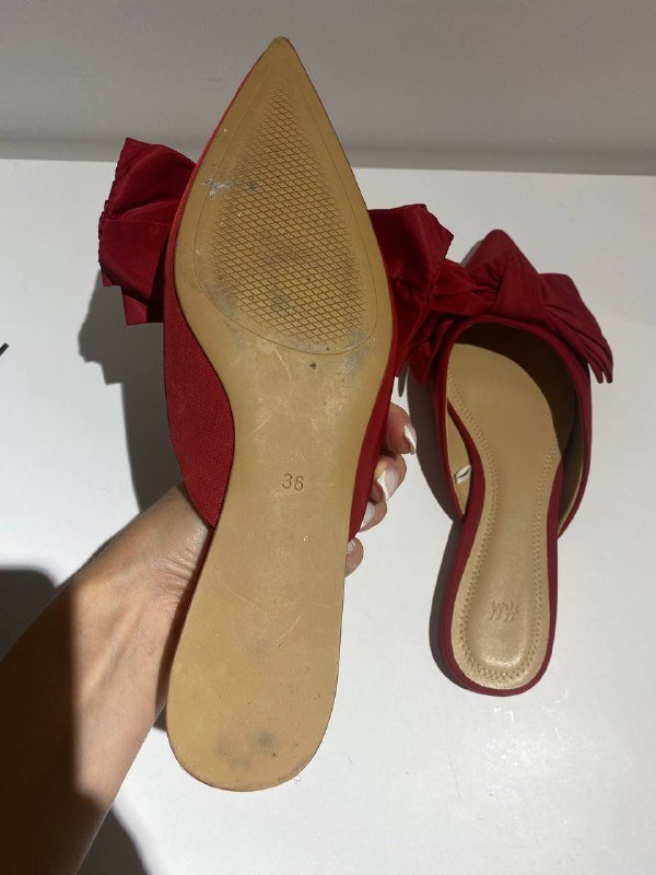 Обувь женская 36 размер красная и черная 3