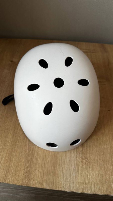 Шлем белый для роликов, скейтборда, самоката размер 54-57 см 2