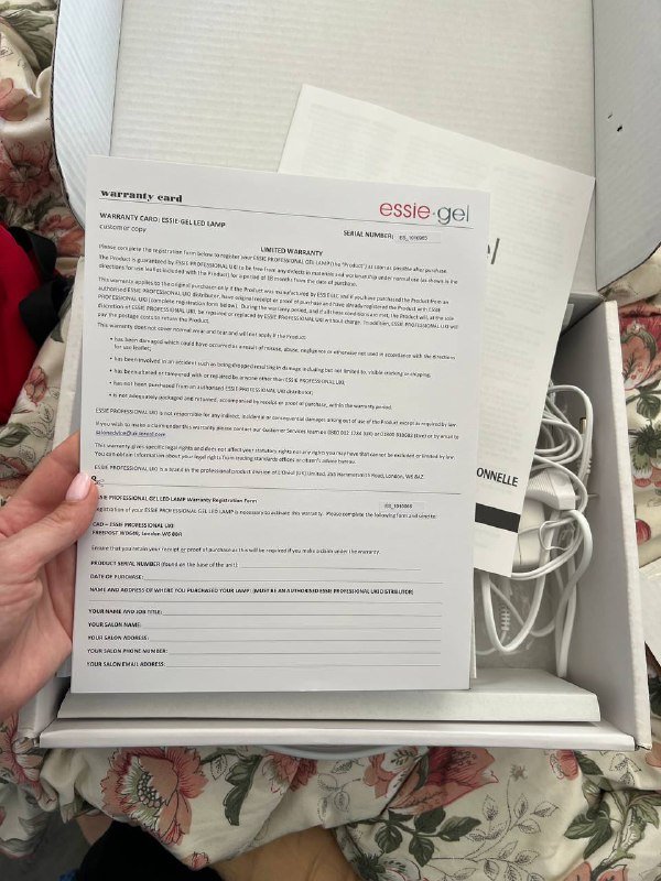 ESSIE GEL профессиональная LED лампа для гель-лака 6