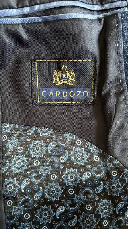 Мужской костюм темно-синий пиджак жилет брюки