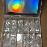 Nail tips, dual forms, lamp, glitter and stamping set 2