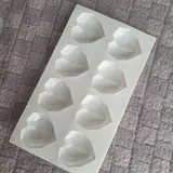 Силиконовая форма, сердечки 2