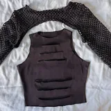 Топы SHEIN с рукавами и прорезями 1