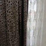 Коричневые шторы 1