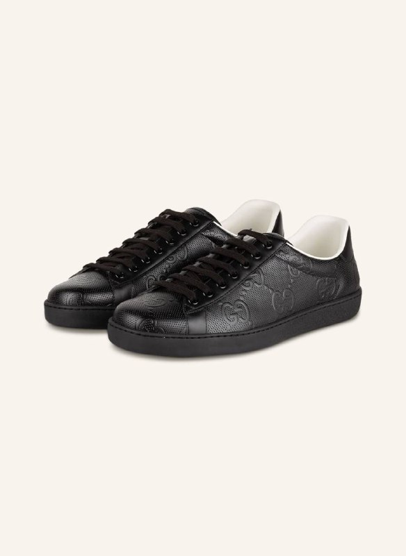 Gucci Ace Black GG мужские кроссовки 45 размер