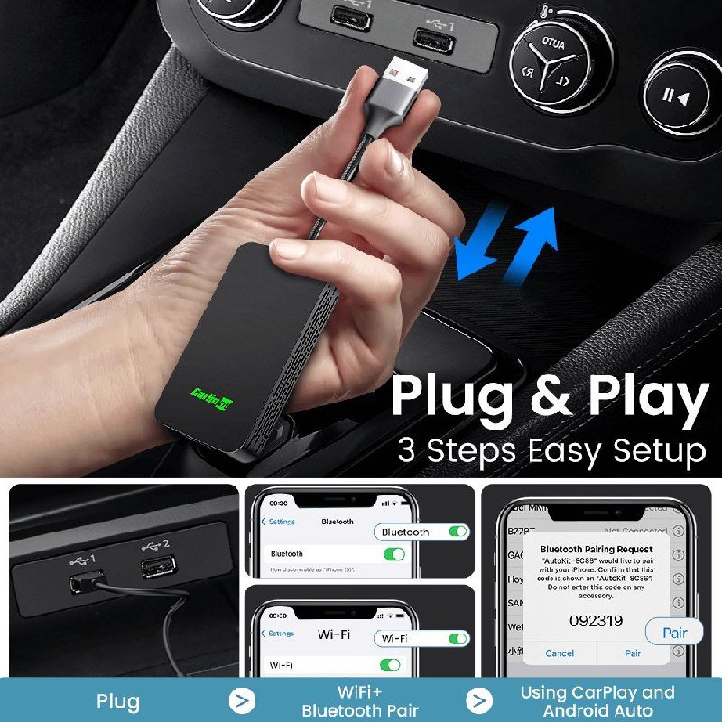 Беспроводной CarPlay Android Auto Carlinkit 5.0 4