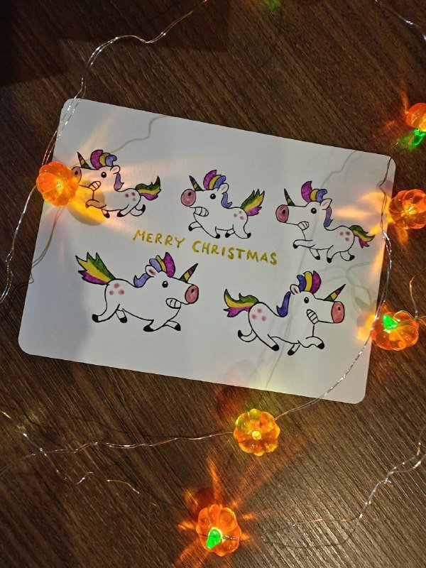 Крафтовые новогодние открытки 5